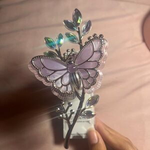 New  Butterfly Gems Wallflower Plug In Bath & Body Works Unlit purple